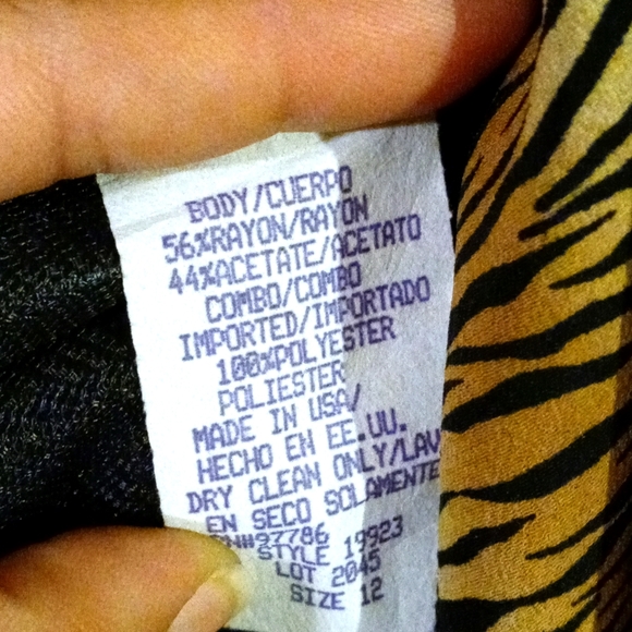 "FATTANEH BAHARI" Vintage Tiger print/black button-up blazer jacket Size: 12 - Picture 8 of 8